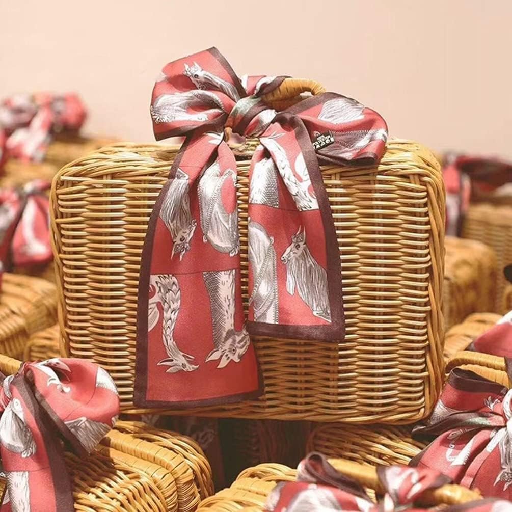 Vintage Wicker Suitcase Set
