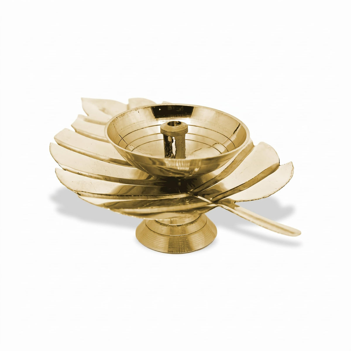 Traditional Brass Diya with Paro Pyali