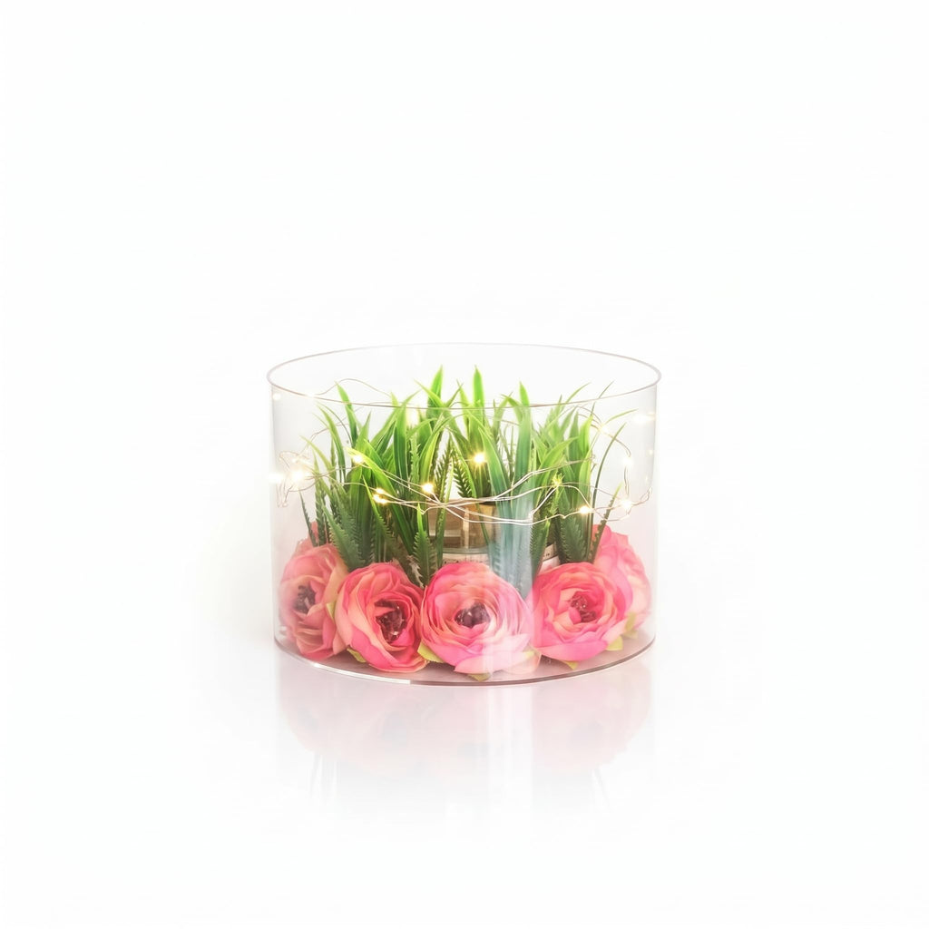 Illuminated Floral Cake Tier Spacer — Moringa