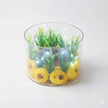 Illuminated Floral Cake Tier Spacer — Yellow