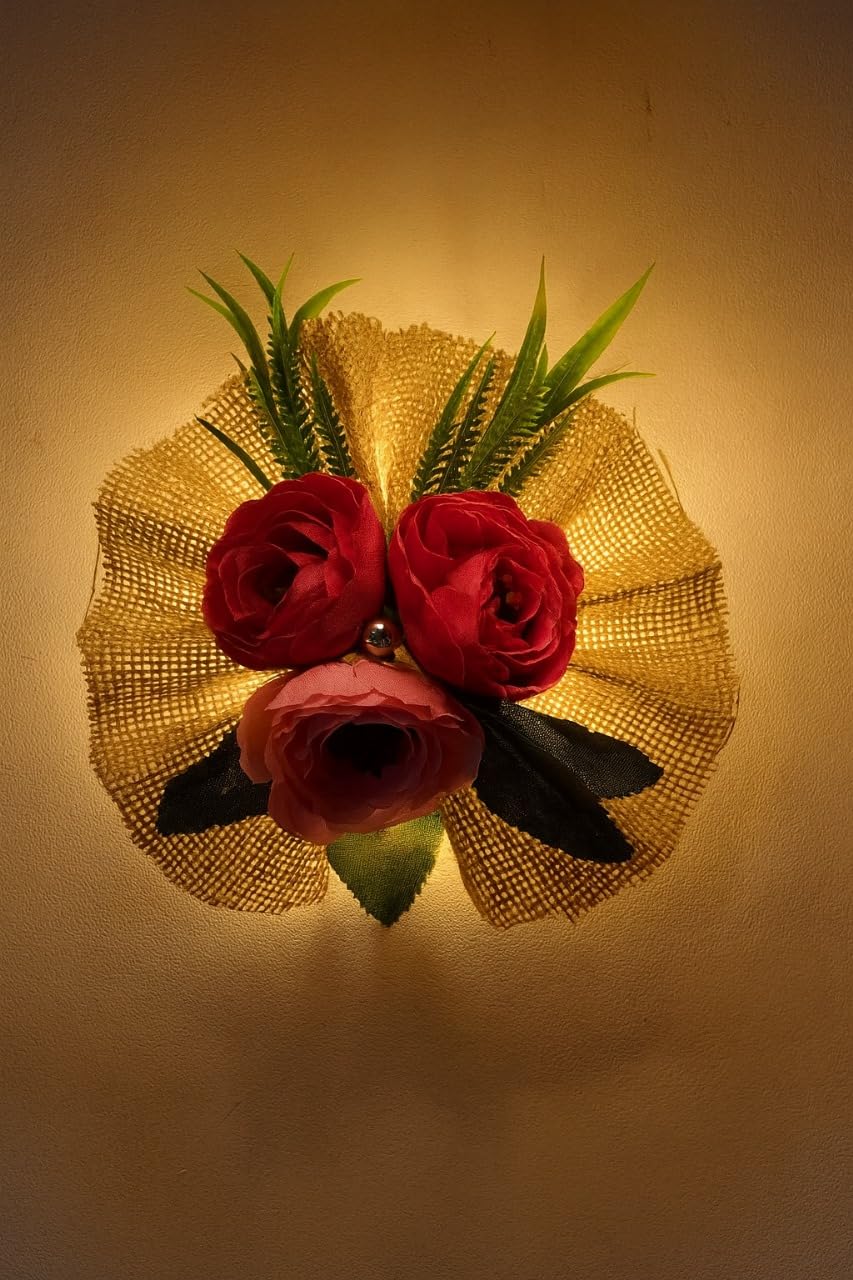 Rose & Jute Floral Wall Hanging — Edition 5