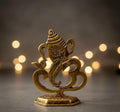 Abstract Ganesha Sculpture — Golden Finish