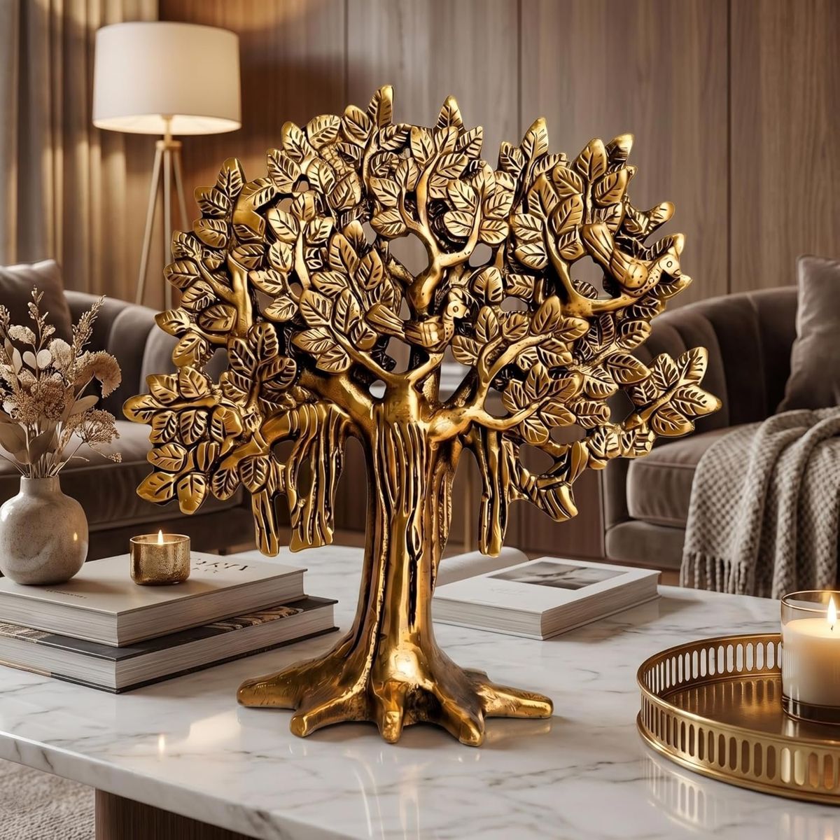 Brass Kalpavriksha Tree of Life — 7.5 Inch