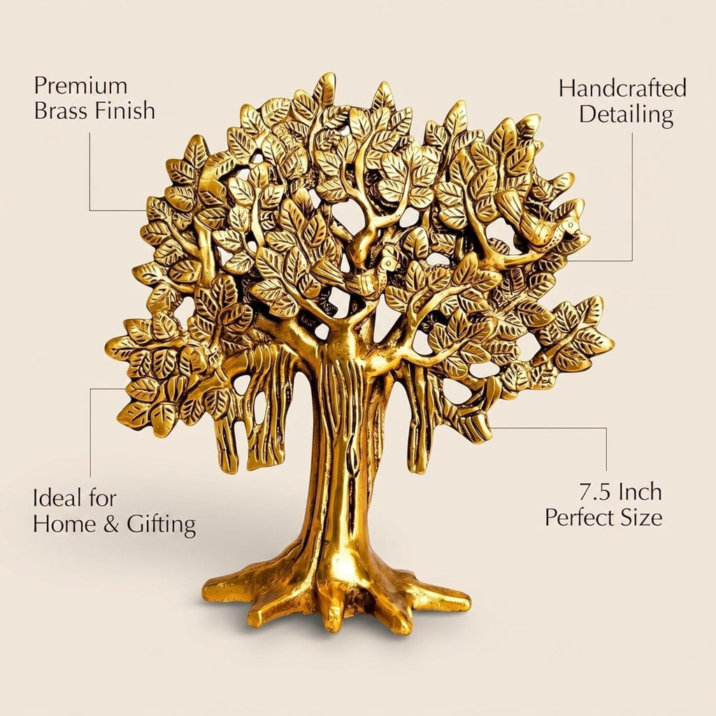 Brass Kalpavriksha Tree of Life — 7.5 Inch
