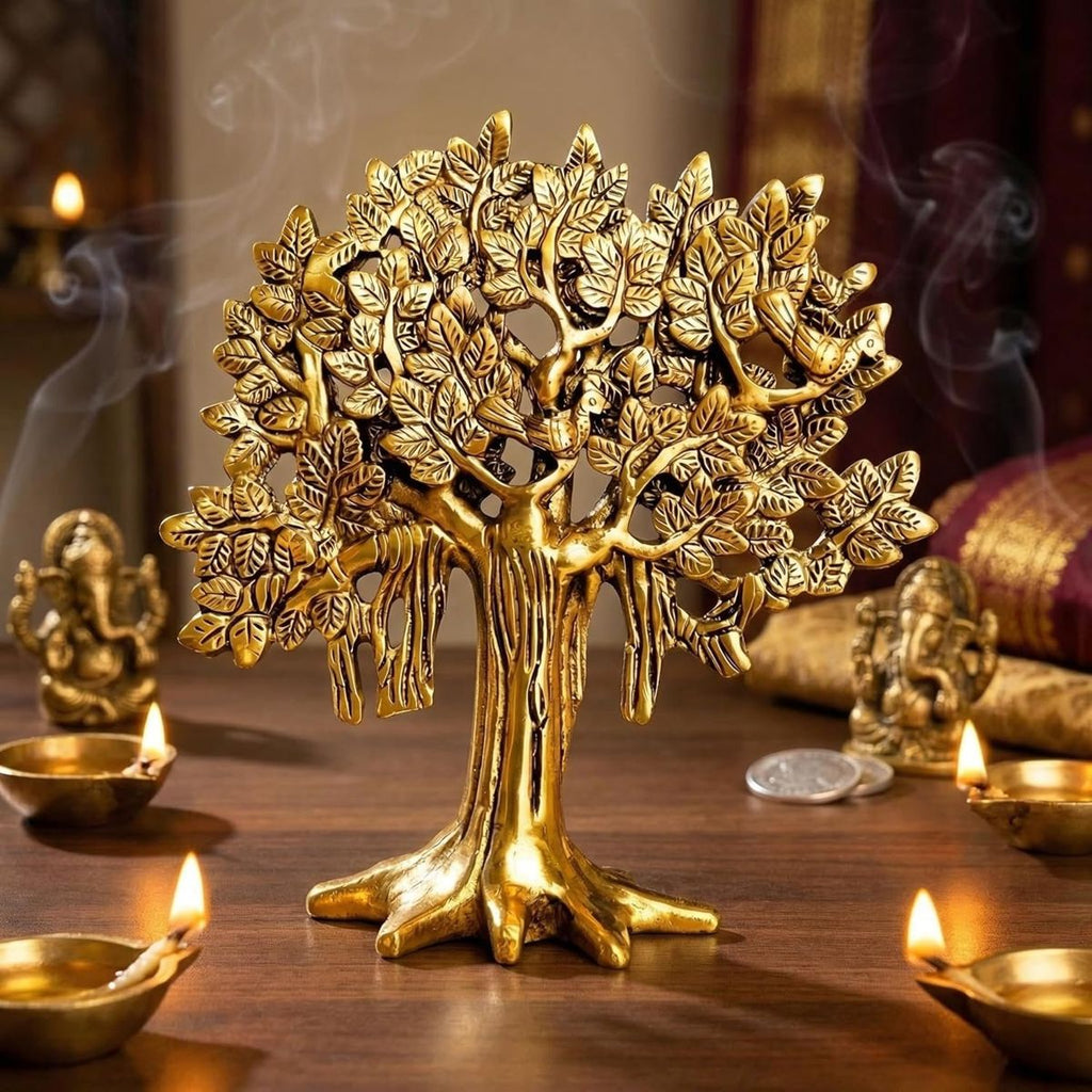 Brass Kalpavriksha Tree of Life — 7.5 Inch