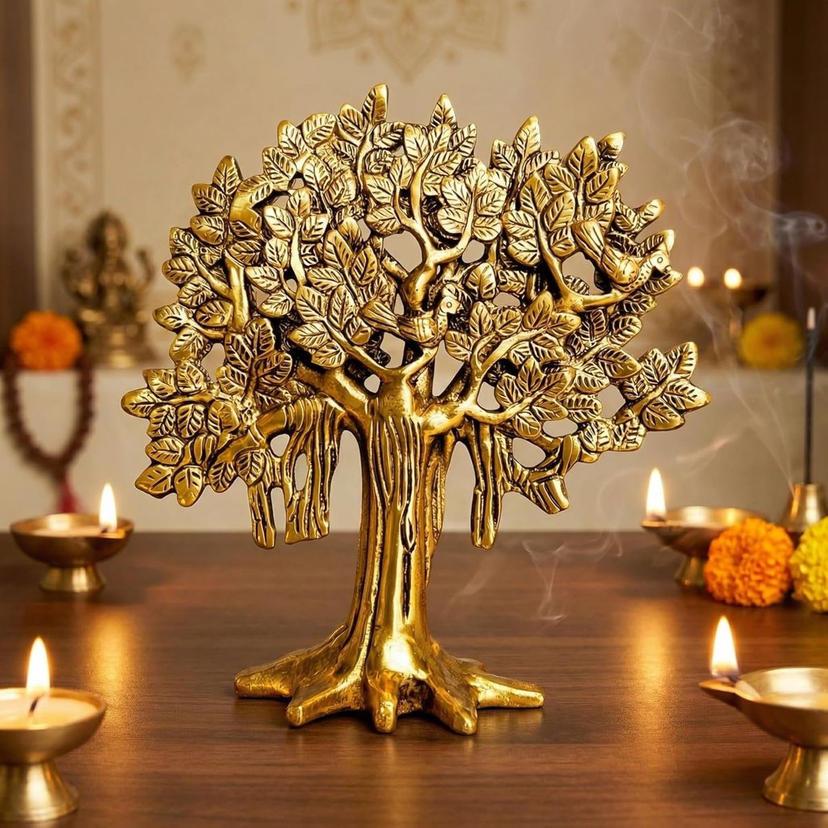 Brass Kalpavriksha Tree of Life — 7.5 Inch