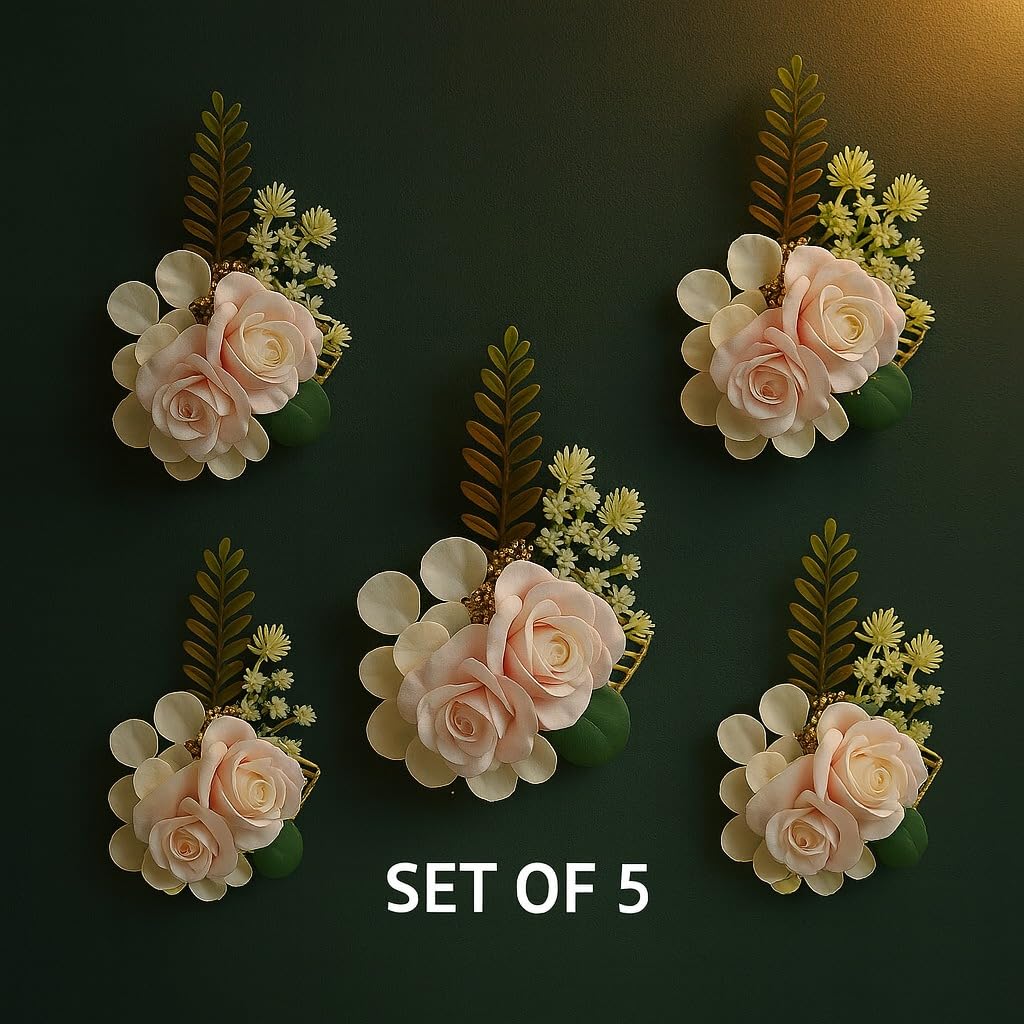Rose Floral Wall Décor — Blush & White, Edition 5