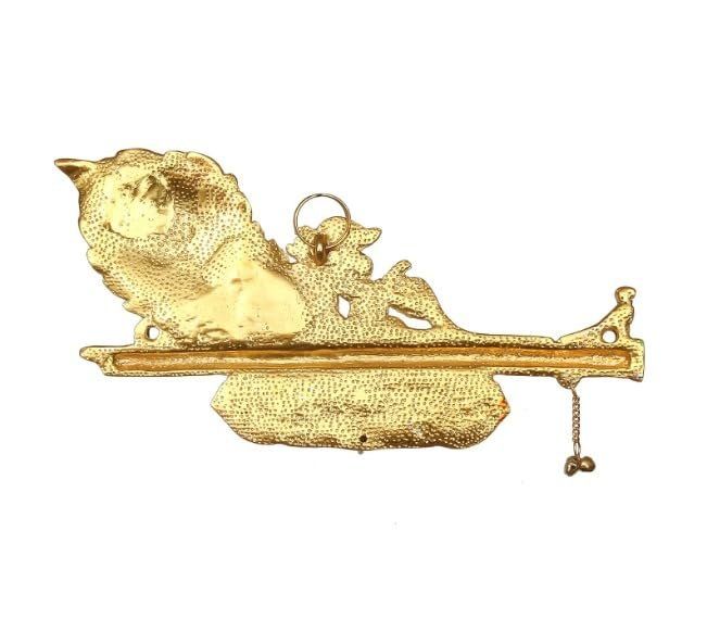 Krishna Flute Key Holder with Peacock Feather