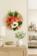 Orange & White Floral Wall Hanging — Edition 2