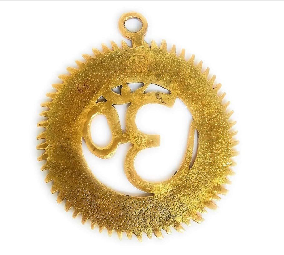 Brass Om Wall Hanging — Golden Finish