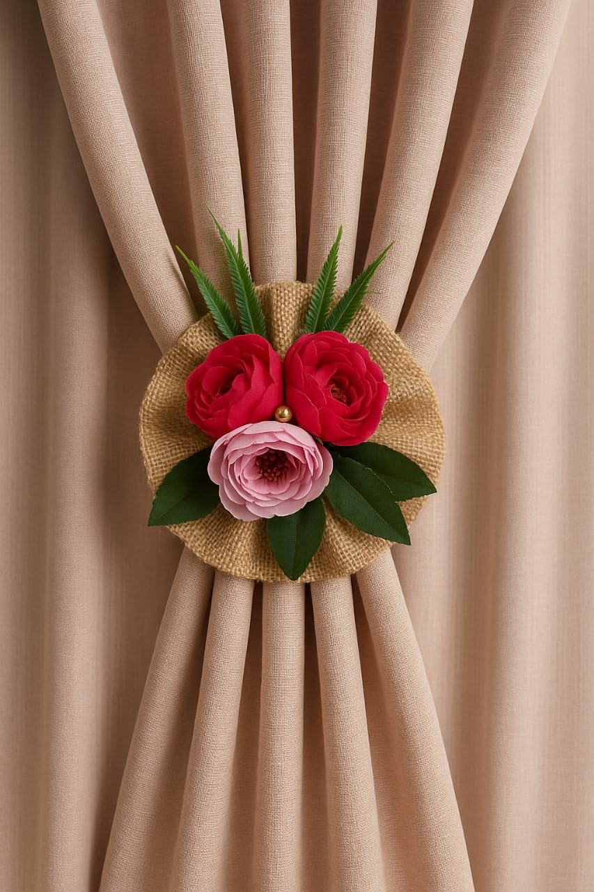 Rose & Jute Floral Wall Hanging — Edition 10