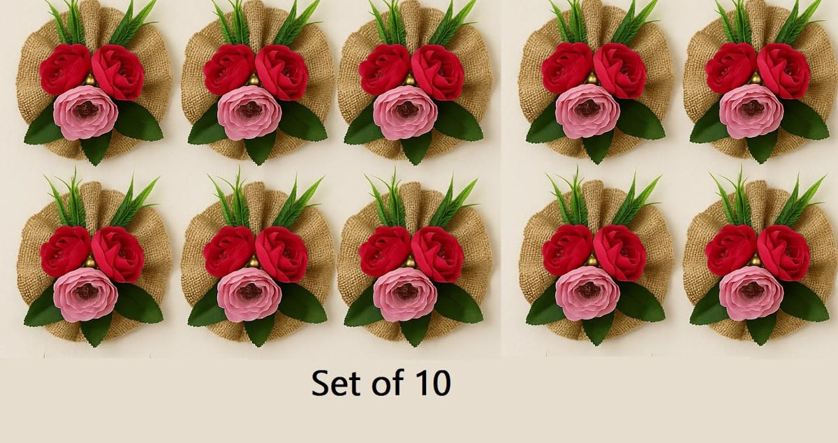 Rose & Jute Floral Wall Hanging — Edition 10