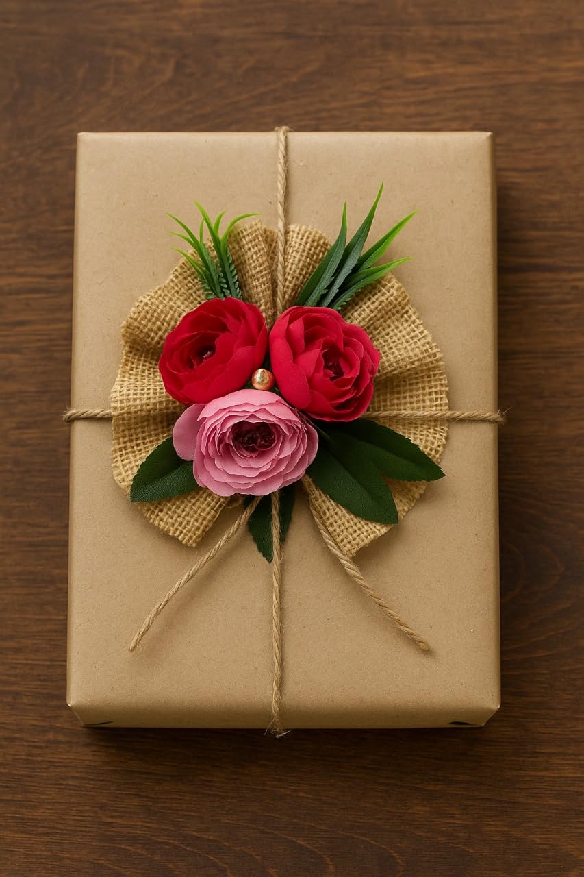 Rose & Jute Floral Wall Hanging — Edition 10