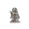 Radha Krishna Wall Idol — Antique Silver