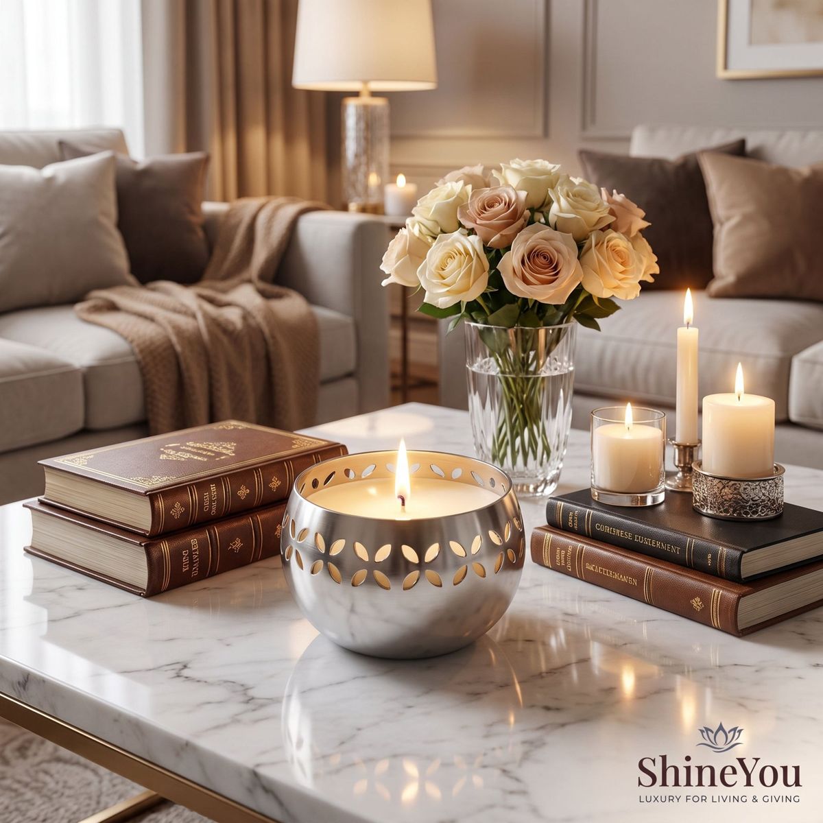 Floral Cutwork Tea Light Holder