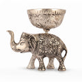 German Silver Elephant Diya