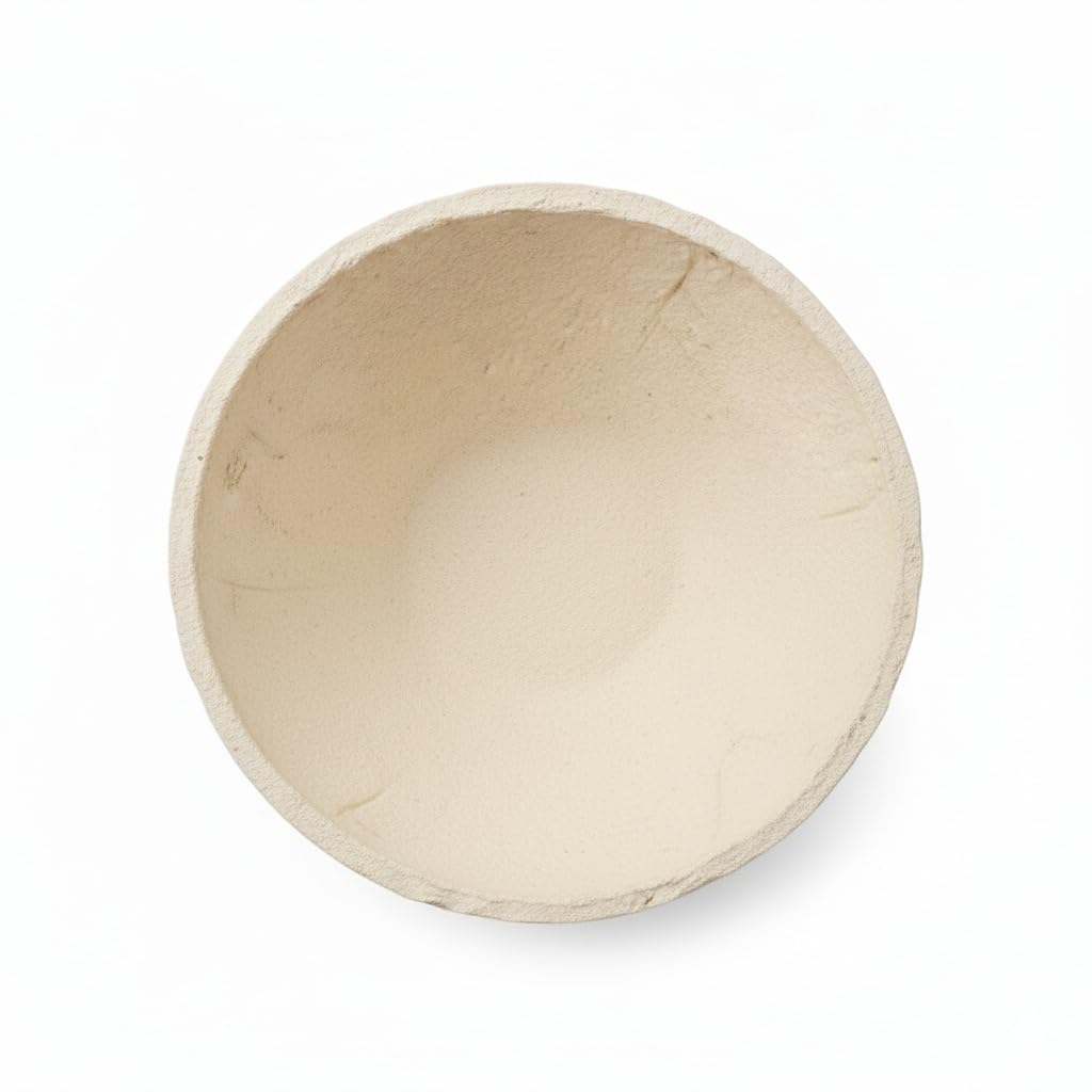 Natural Fibre Serving Bowl — Beige