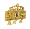 Brass Balaji Wall Hanging — Golden Finish