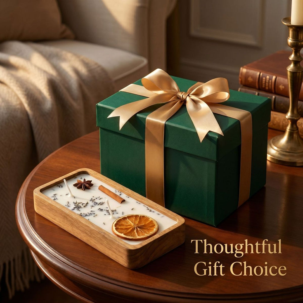 Wooden Tray Scented Candle