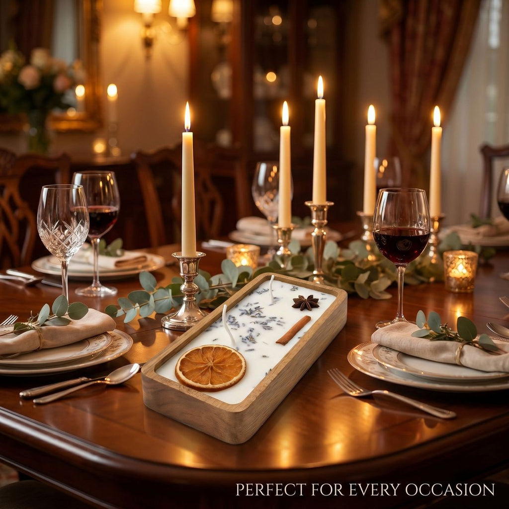 Wooden Tray Scented Candle