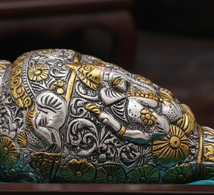 Decorative Shankh — Silver & Gold Plated