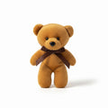 Mini Teddy Bear with Ribbon — Beige, 12 cm
