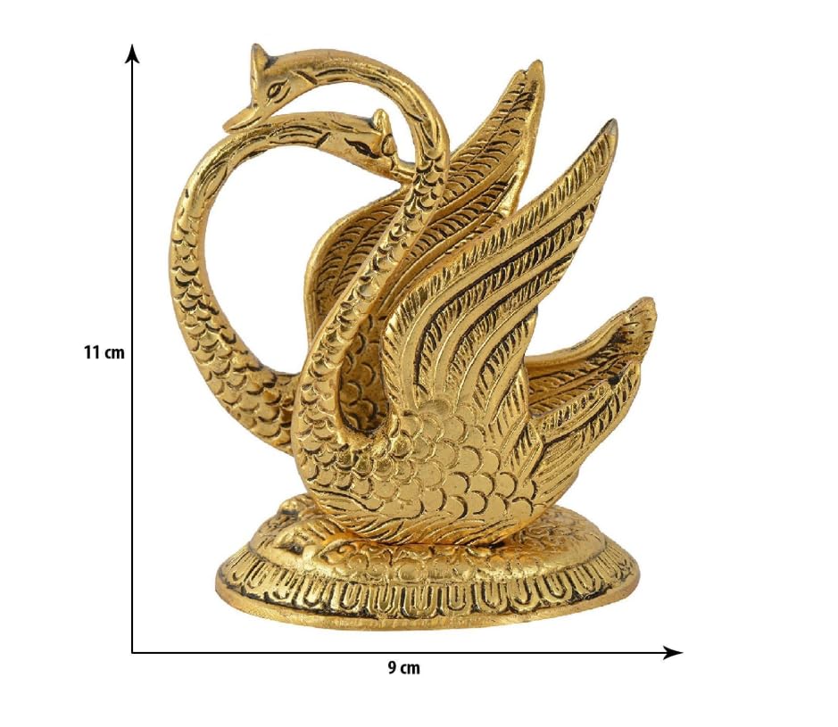 Brass Swan Napkin Holder — Antique Gold