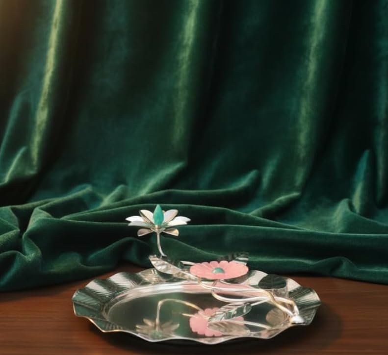 Silver-Plated Pooja Thali Set