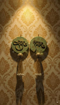 Shubh Labh Door Hanging — Gold & Orange