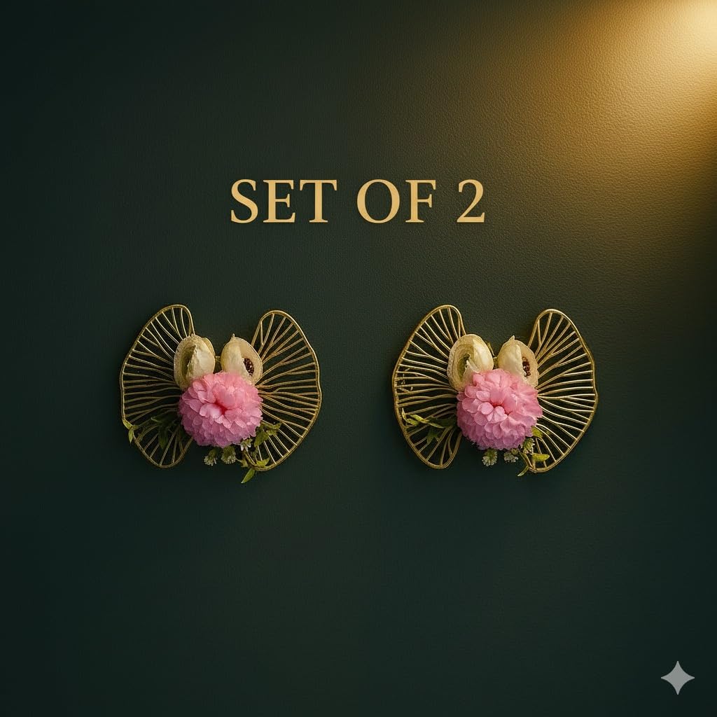Peony Floral Wall Décor in Gold Frame — Set of 2, Edition 2