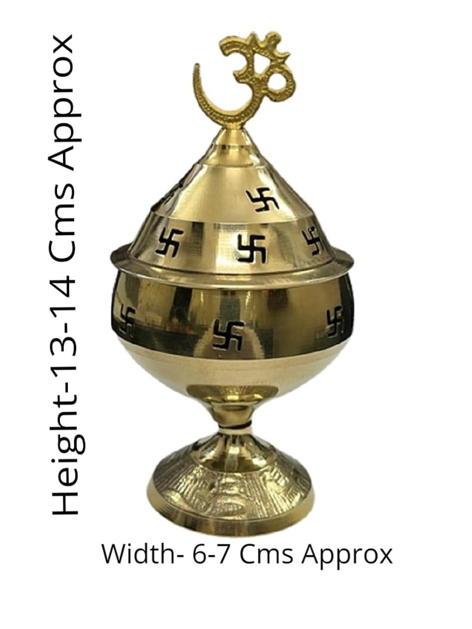Brass Om Swastik Incense Burner