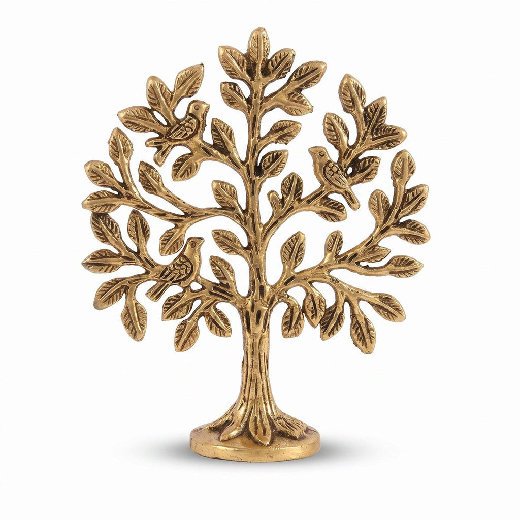 Tree of Life with Birds — Antique Gold
