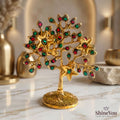 Brass Tree of Life with Stone Inlay