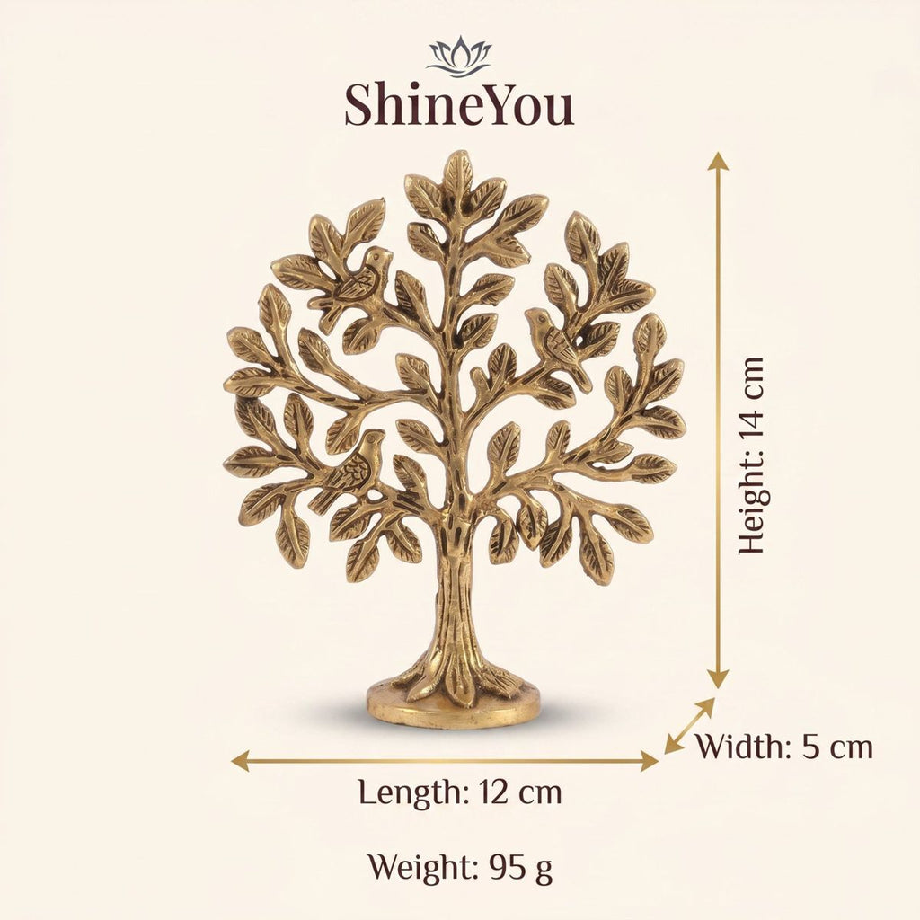 Brass Tree of Life with Birds