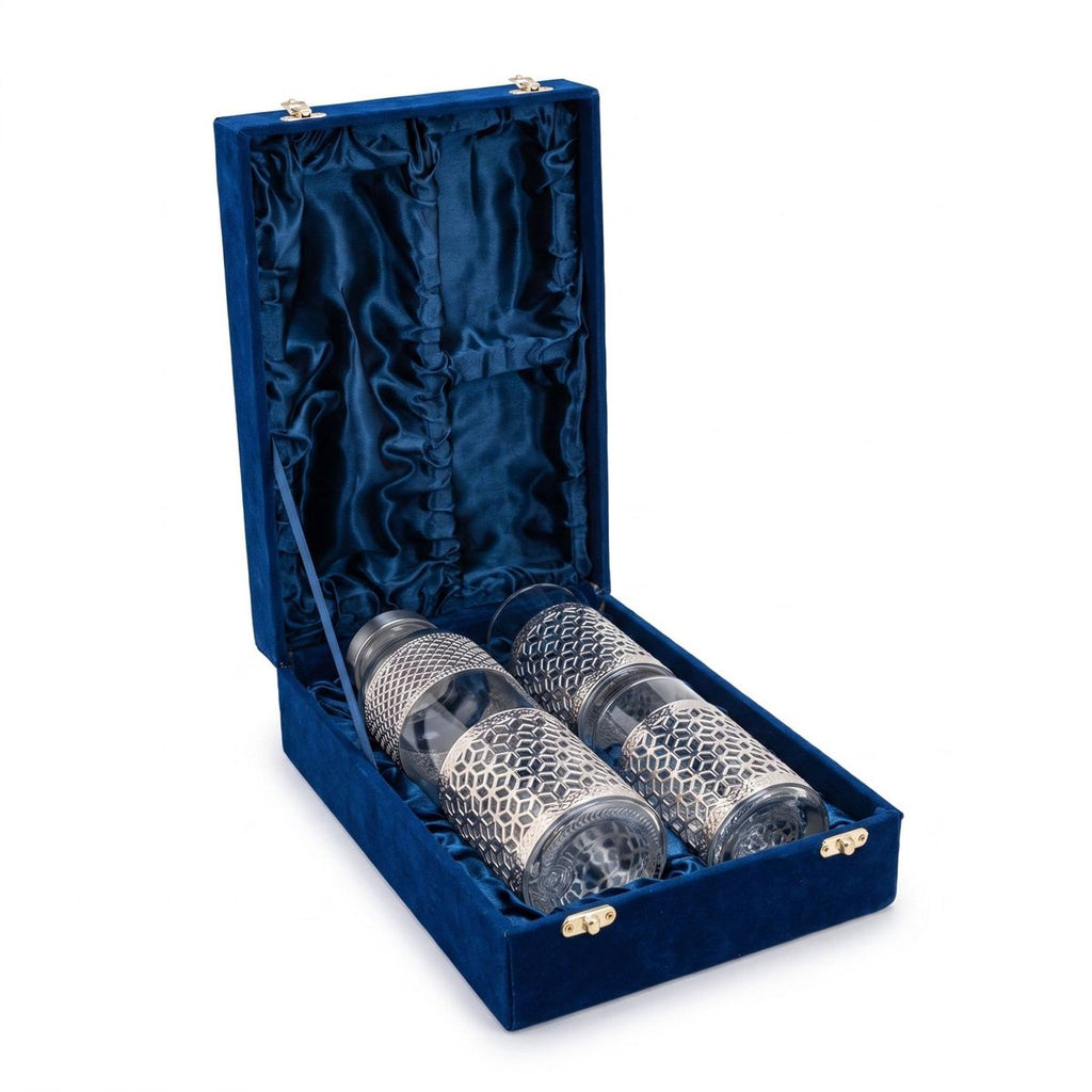 Glass Water Bottle & Two Glasses Gift Set