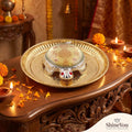 Shri Yantra Tortoise with Decorative Plate — III