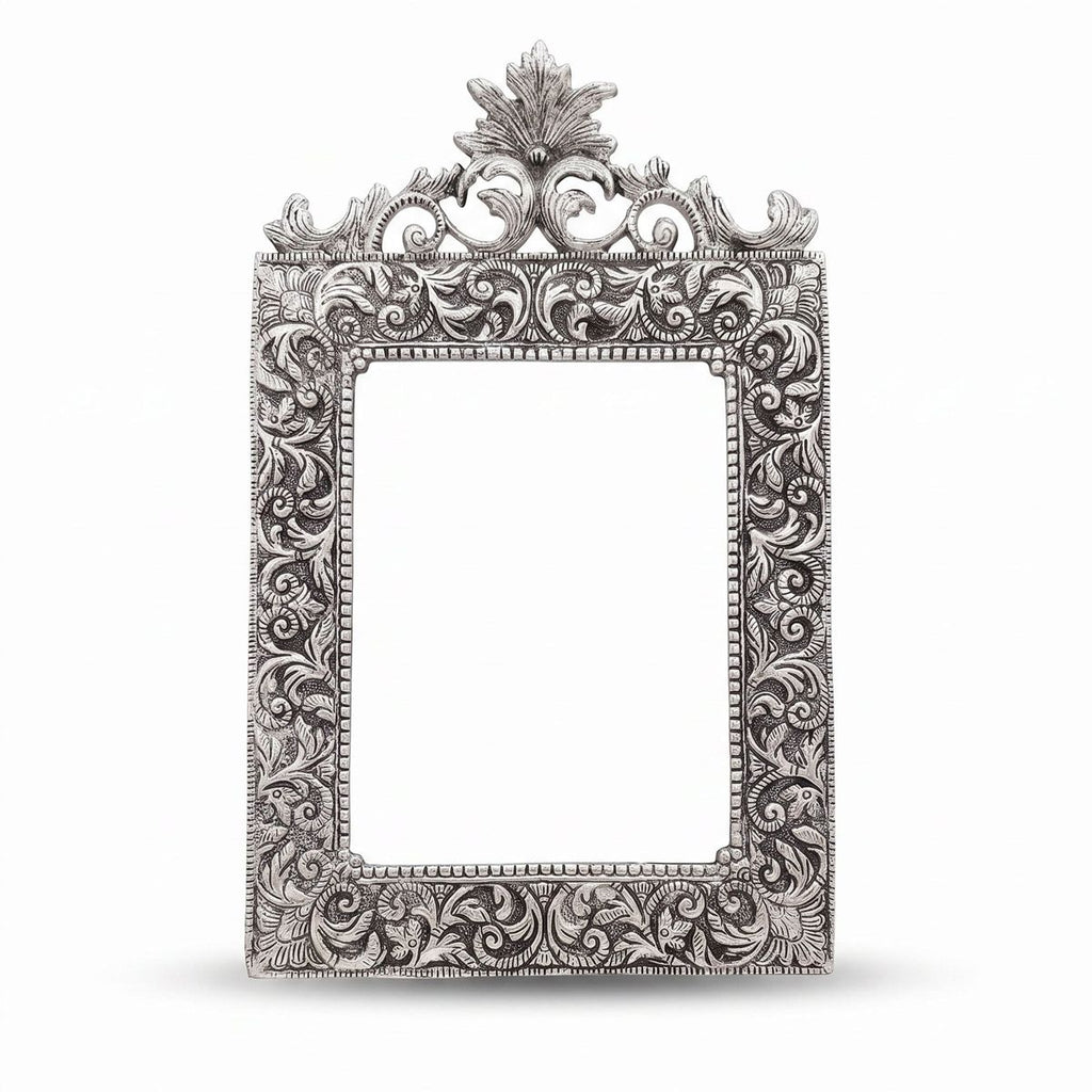 Ornate Antique Silver Photo Frame