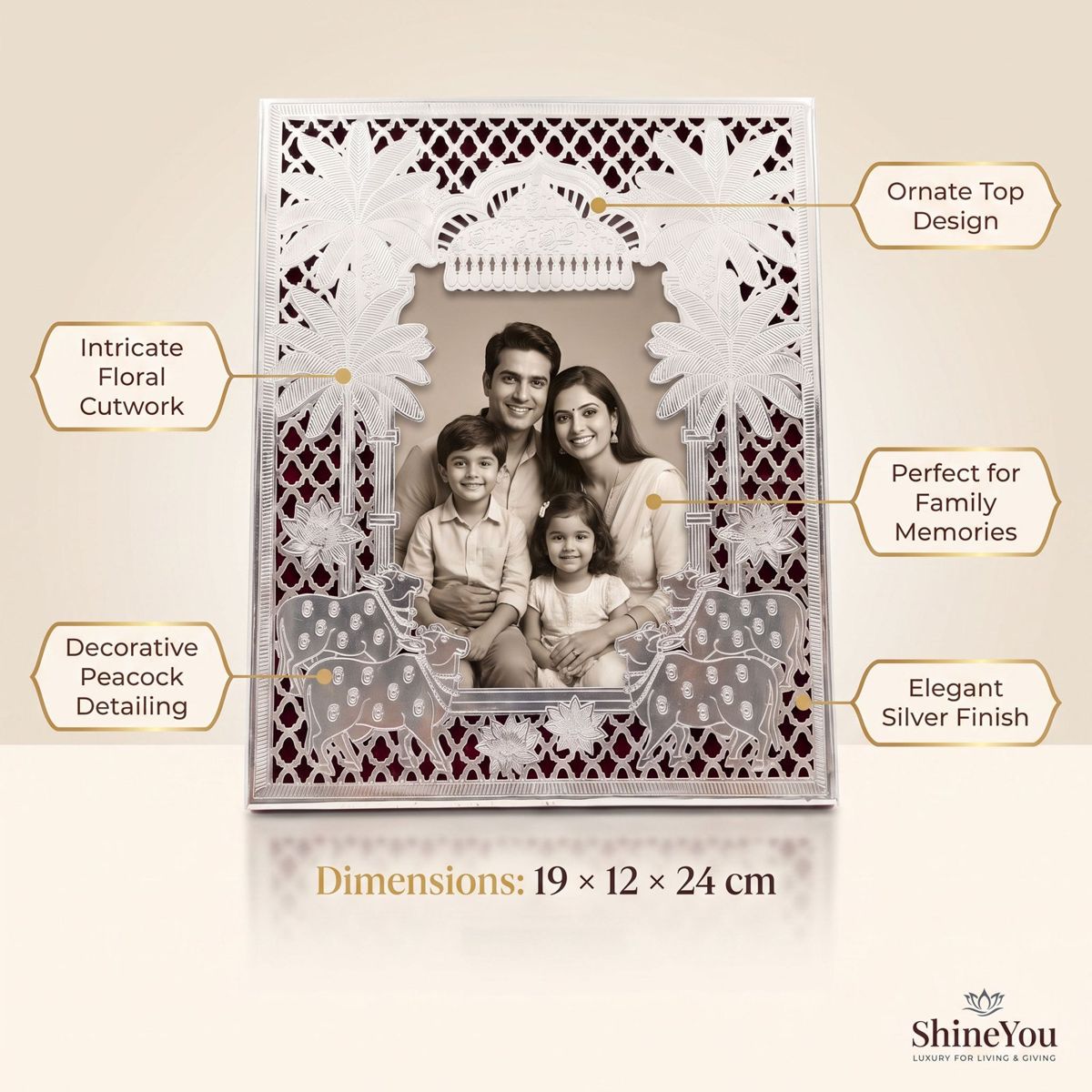 Silver Decorative Photo Frame