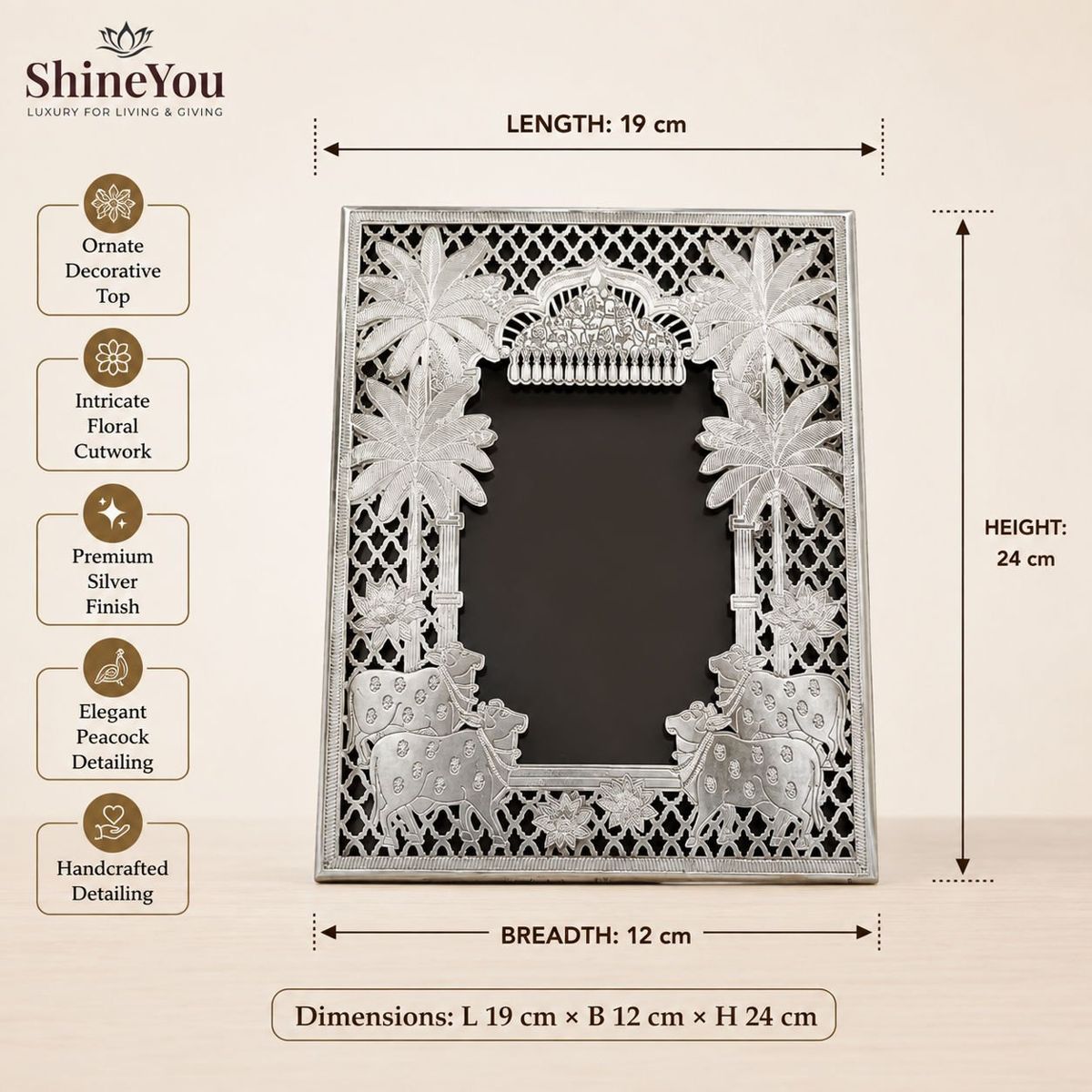 Silver Decorative Photo Frame