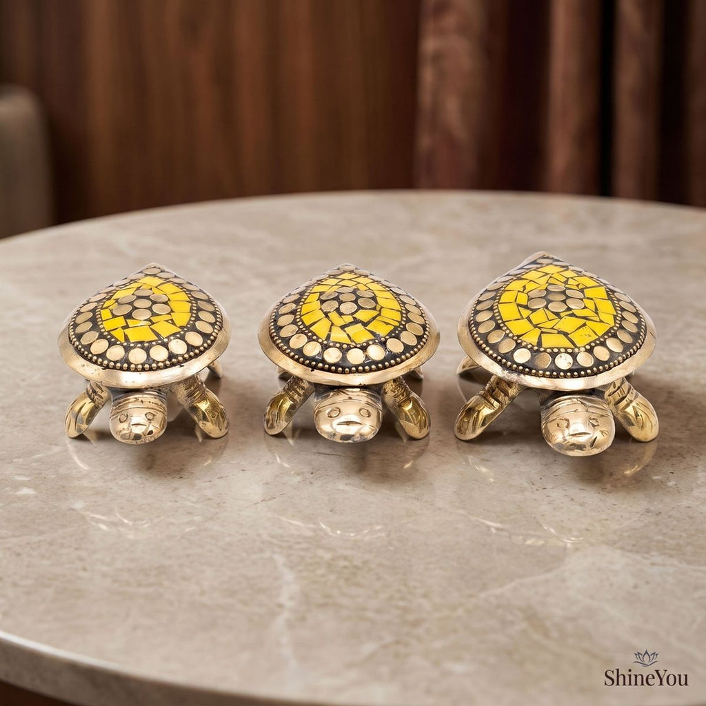 Decorative Tortoises — Set of Three