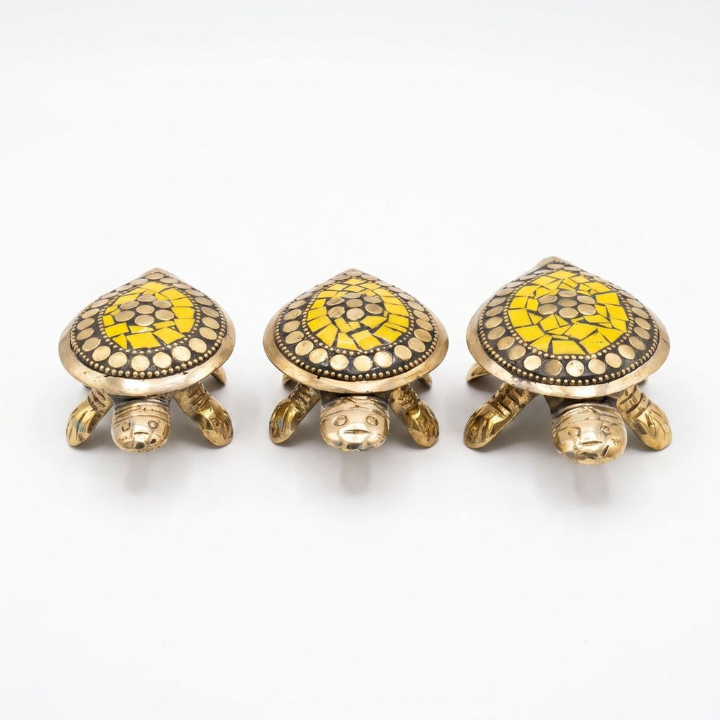 Decorative Tortoises — Set of Three