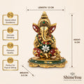 Lord Ganesha Idol — Golden Finish