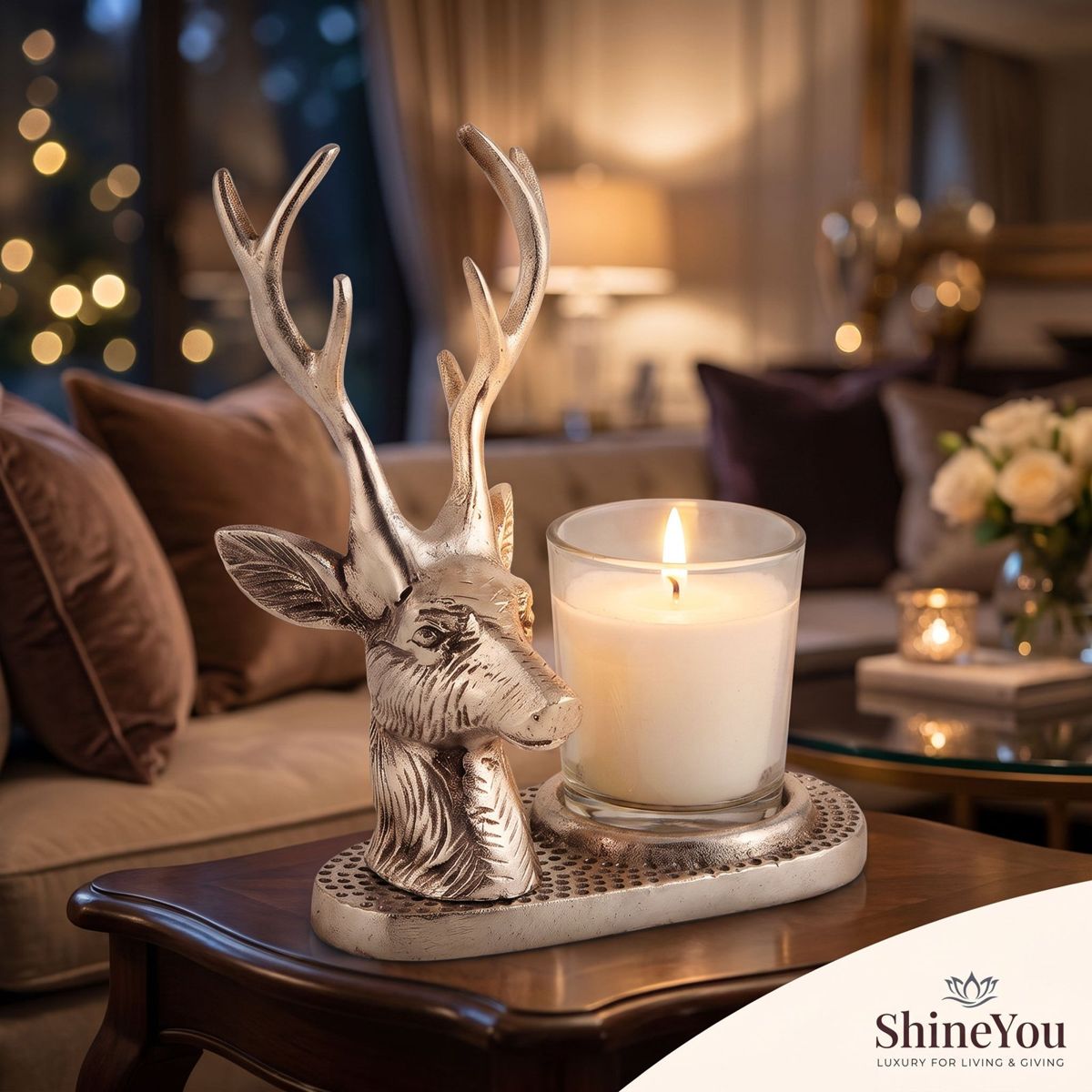 Deer Candle Holder