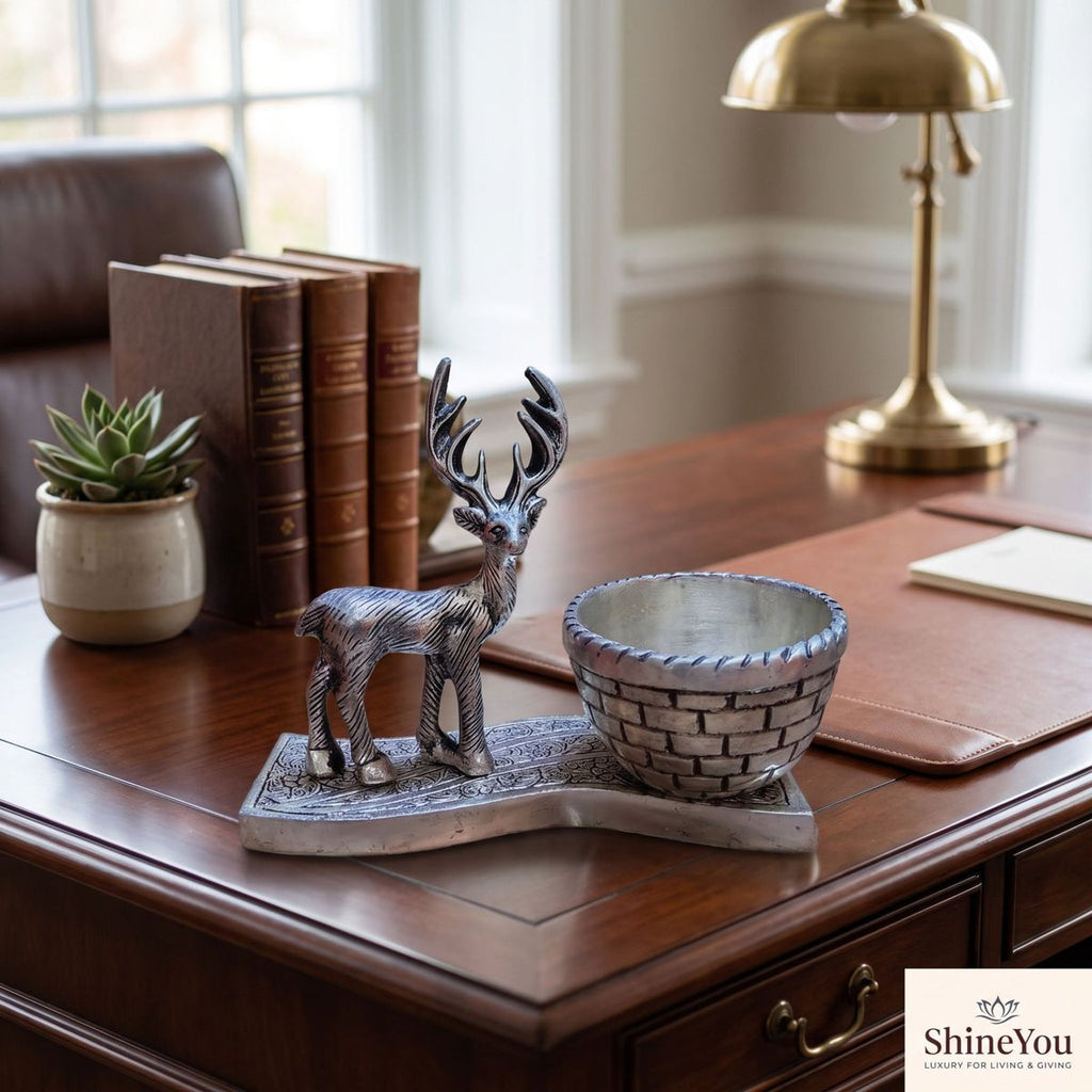 Silver Deer Planter