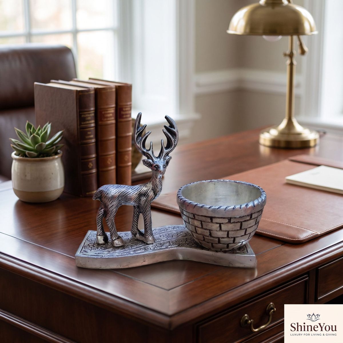 Silver Deer Planter