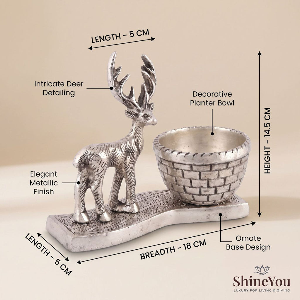Silver Deer Planter