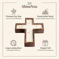Handcrafted Wooden Cross Candle