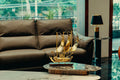 Golden Sailing Ship Showpiece