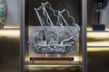 Silver Sailing Ship Showpiece
