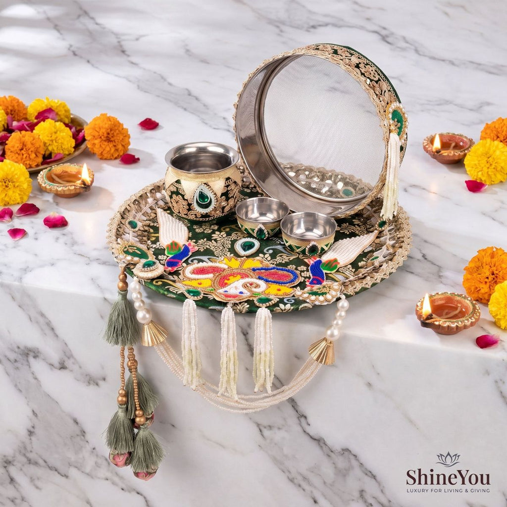Karwa Chauth Pooja Thali Set